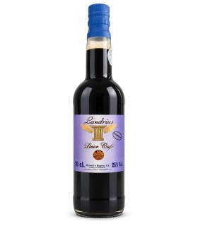 Botella de licor café descafeinado Landrius de 70 cl