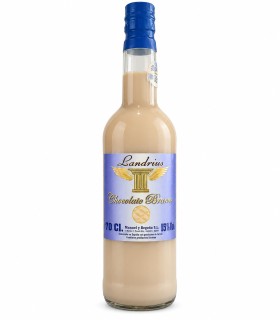 Botella de crema de chocolate blanco Landrius de 70 cl