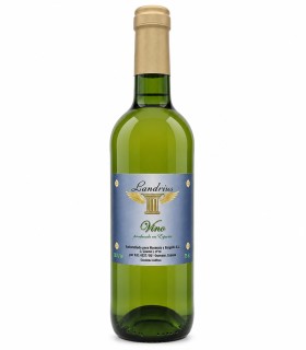 Botella de vino blanco Landrius de 75 cl