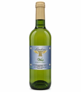 Botella de vino blanco Landrius de 75 cl