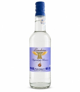Botella de aguardiente blanca Landrius de 70 cl