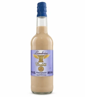 Botella de crema de orujo Landrius de 70 cl