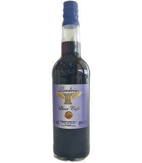 Licor café Landrius, aguardiente artesanal con café tostado